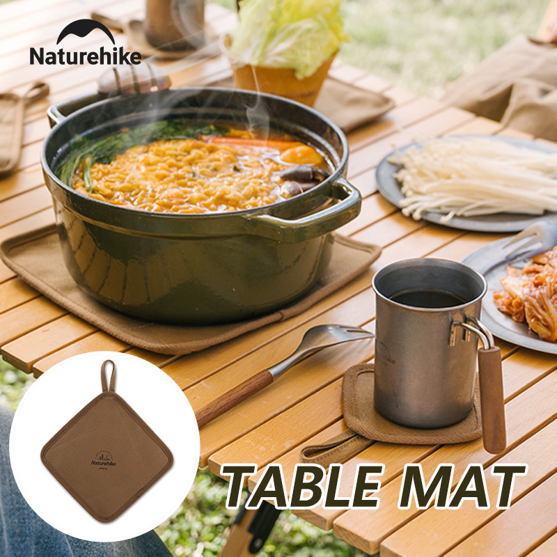 Camping Cooking Utensil Holder - แผ่นรองกันลื่นและทนความร้อน Naturehike สำหรับตั้งแคมป์ ครัวกลางแจ้ง อเนกประสงค์ รูปทรงกลม