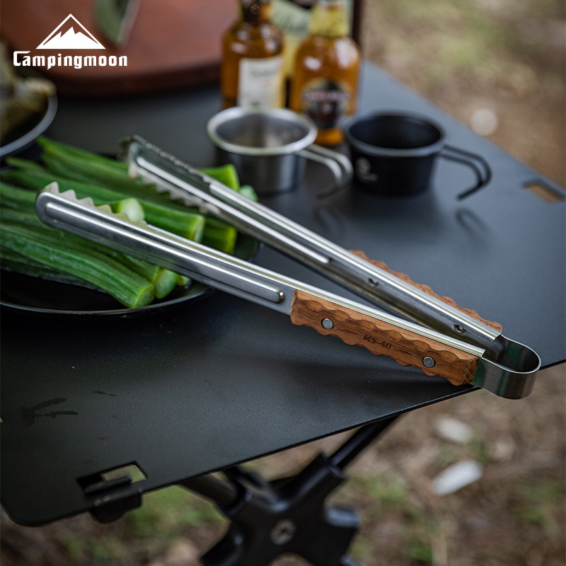 Camping Cooking Books - Outdoor Camping เครื่องครัวเครื่องครัวเสิร์ฟแหนบบาร์บีคิวคลิป Clamps Bbq แหนบอาหารสแตนเลส