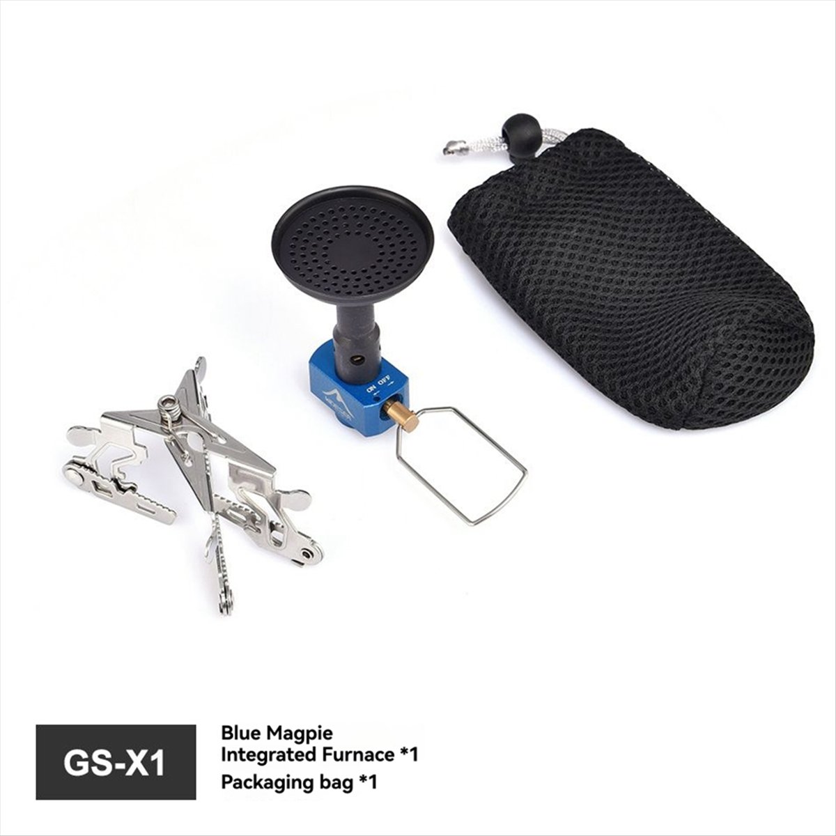 Camping Cooking Device - เตาแก๊สปิกนิกกลางแจ้ง ABJV 3300W พร้อมระบบจุดไฟ - เตาพกพาสำหรับการตั้งแคมป์และการเอาชีวิตรอด