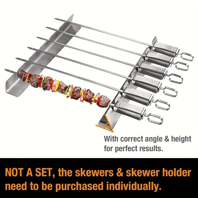 Camping Cooking Utensil Holder - ที่วางเคบับ 2 ชิ้น ที่ยึดเหล็กเสียบเคบับ อเนกประสงค์ เหมาะสำหรับบาร์บีคิว