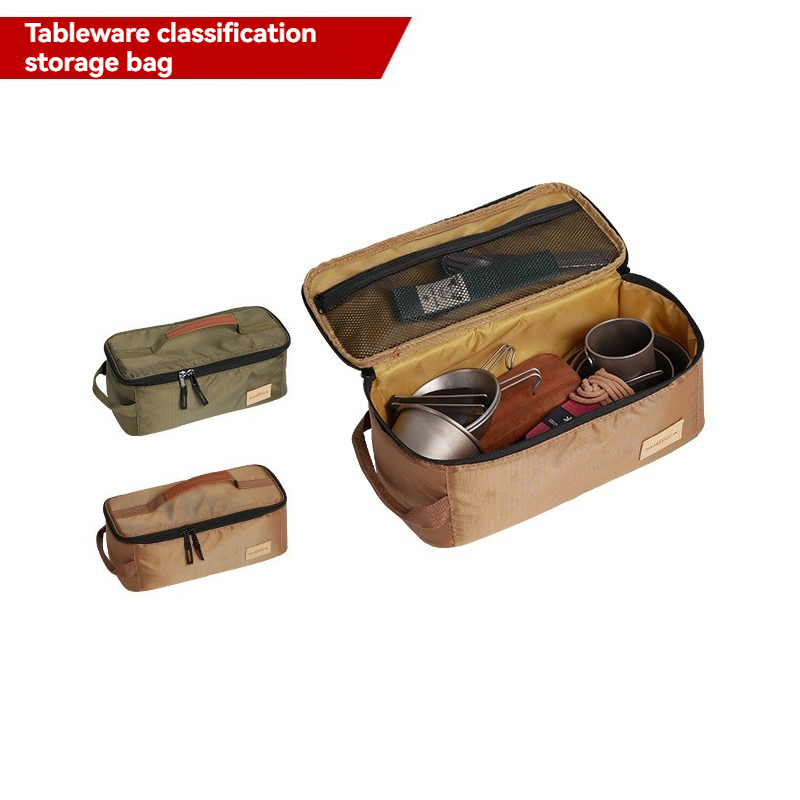 Camping Cooking Set Lightweight - กระเป๋าใส่อุปกรณ์แคมป์ปิ้งสำหรับส้อม ช้อน ตะเกียบ น้ำหนักเบา ระบายอากาศได้ พกพาสะดวก