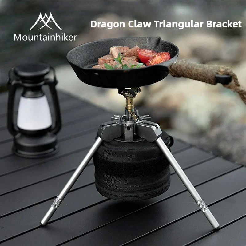 Camping Cooking Device - ขาตั้งเตาแบบสามขาสำหรับตั้งแคมป์ MOUNTAINHIKER อุปกรณ์เสริมเตาอเนกประสงค์แบบพกพาสำหรับกิจกรรมกลางแจ้ง