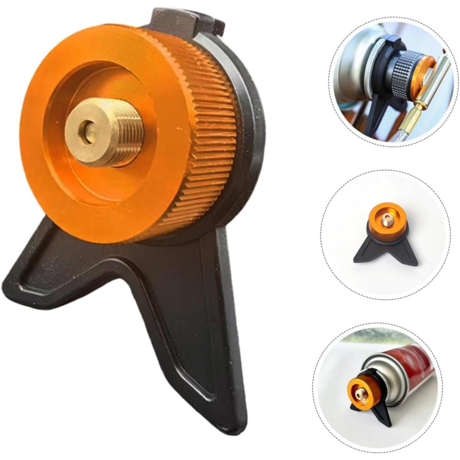 Camping Cooking Device - อะแดปเตอร์ถังแก๊สโพรเพน อุปกรณ์ตั้งแคมป์ ตัวแปลงแก๊สโพรเพนขนาดเล็ก เครื่องมือเติมแก๊สสำหรับเตา