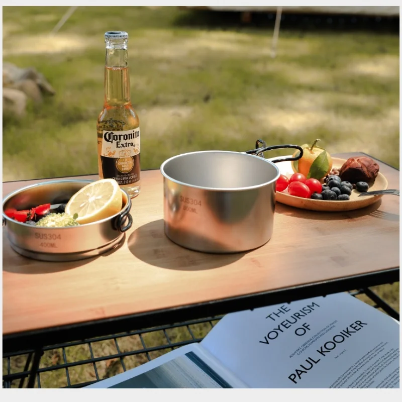 Camping Cooking Kits - ชุดเครื่องครัวแคมป์ปิ้ง 5 ชิ้น ปี 2026 ทำจากสแตนเลส