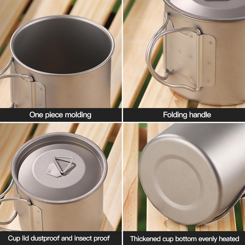 แก้วไทเทเนียมสำหรับตั้งแคมป์พร - Camping Cooking Books บทวิจารณ์และราคา