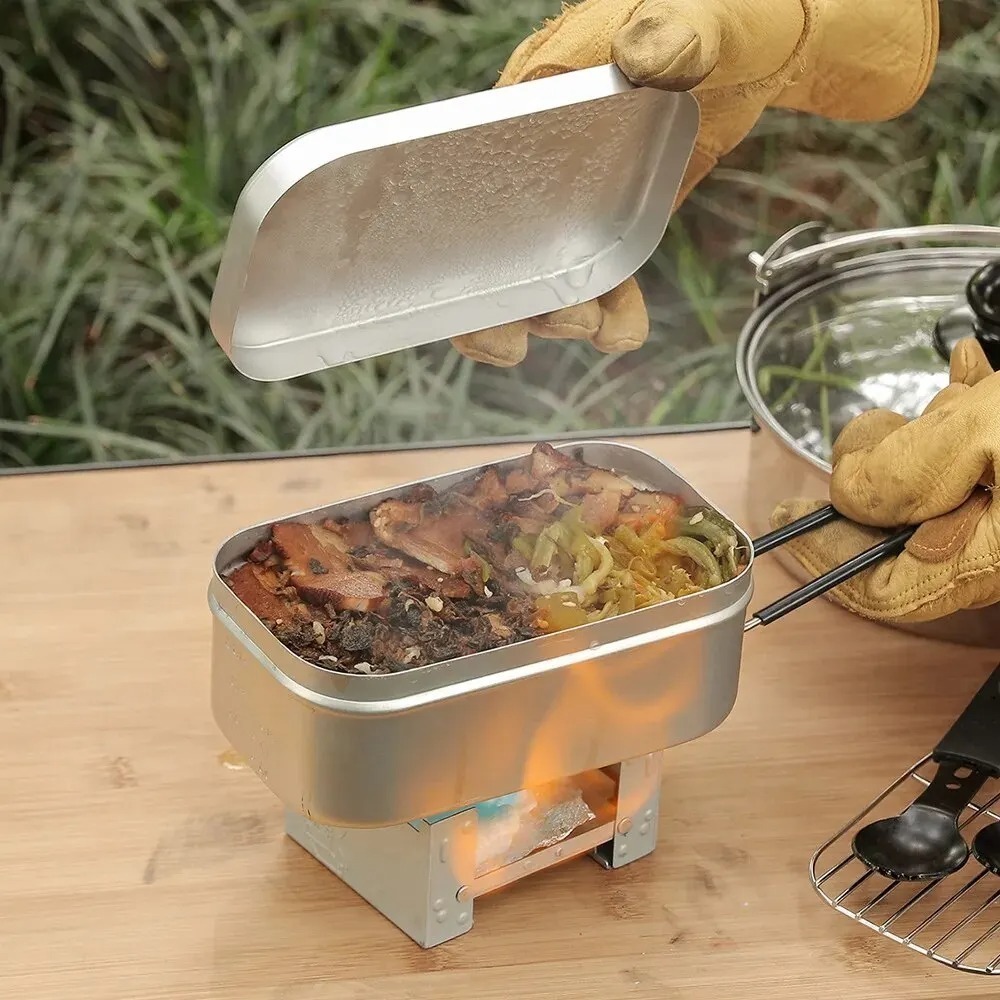 ชุดอุปกรณ์บนโต๊ะอาหารน้ำหนักเบ - Camping Cooking Set บทวิจารณ์และราคา
