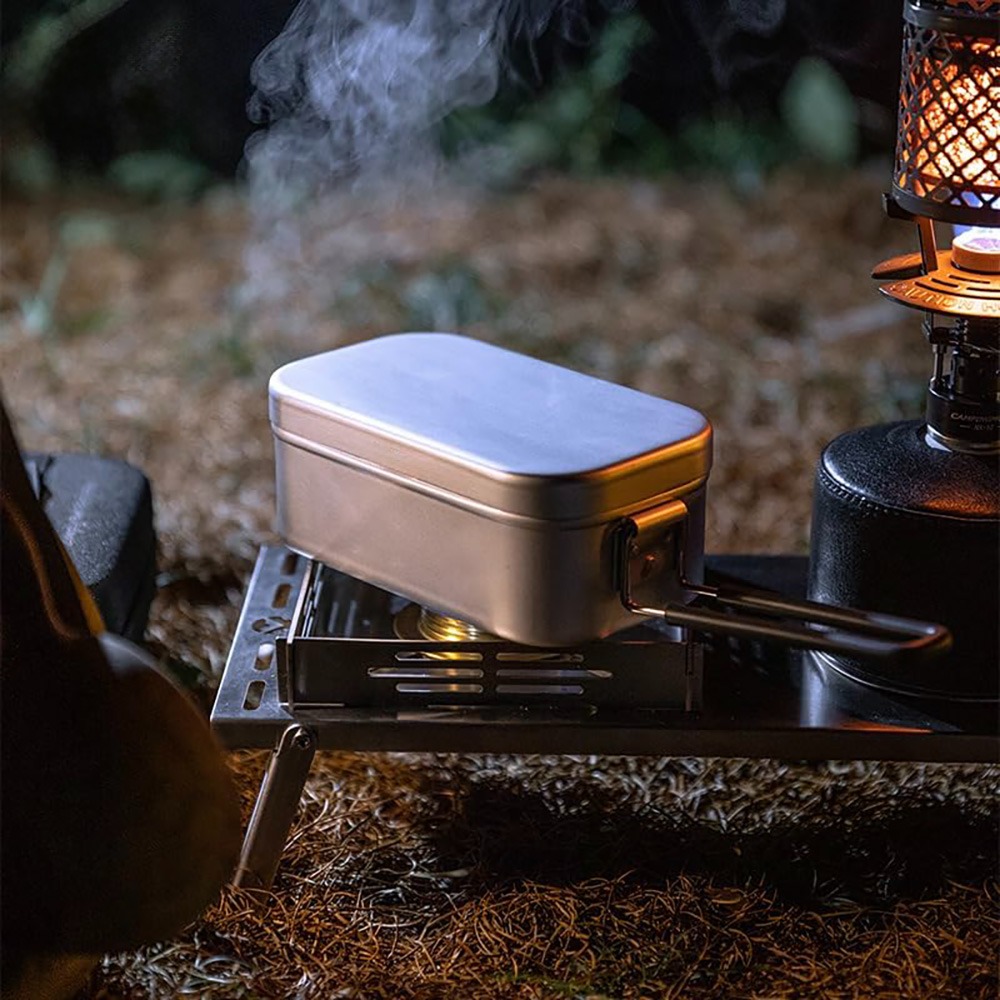 ชุดอุปกรณ์บนโต๊ะอาหารน้ำหนักเบ - Camping Cooking Set บทวิจารณ์และราคา