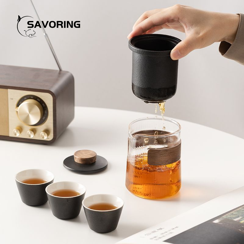 Simple เซรามิคจีนชุดชา 1 หม้อ  - Camping Cooking Set บทวิจารณ์และราคา