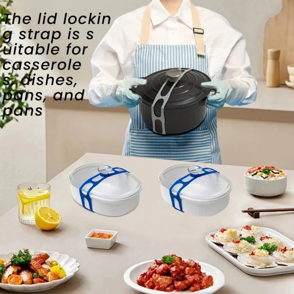 สายรัดซิลิโคนยืดหยุ่นสำหรับยึด - Camping Cooking Utensil Holder บทวิจารณ์และราคา