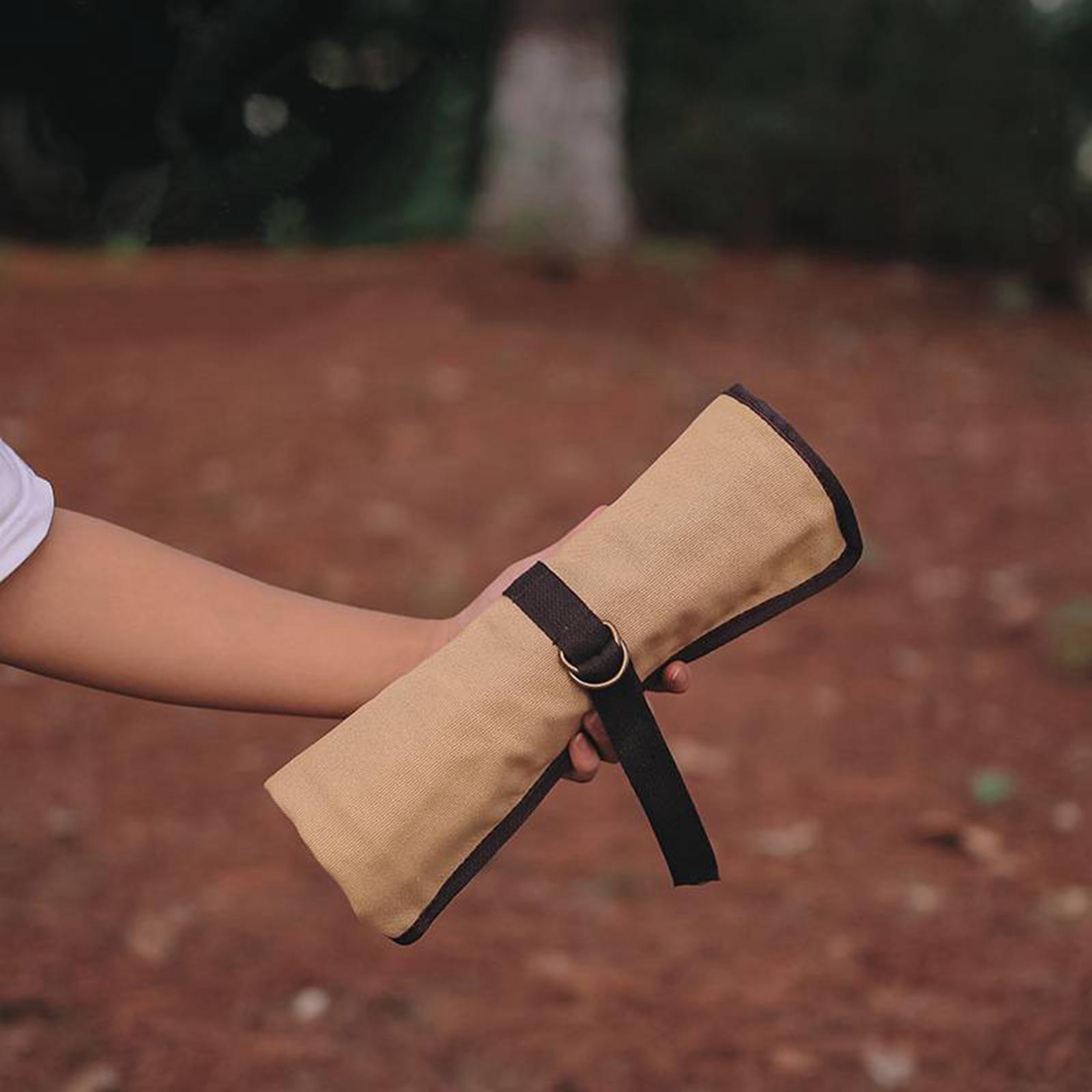 กระเป๋าเก็บอุปกรณ์ครัวแบบม้วนพ - Camping Cooking Utensil Holder บทวิจารณ์และราคา