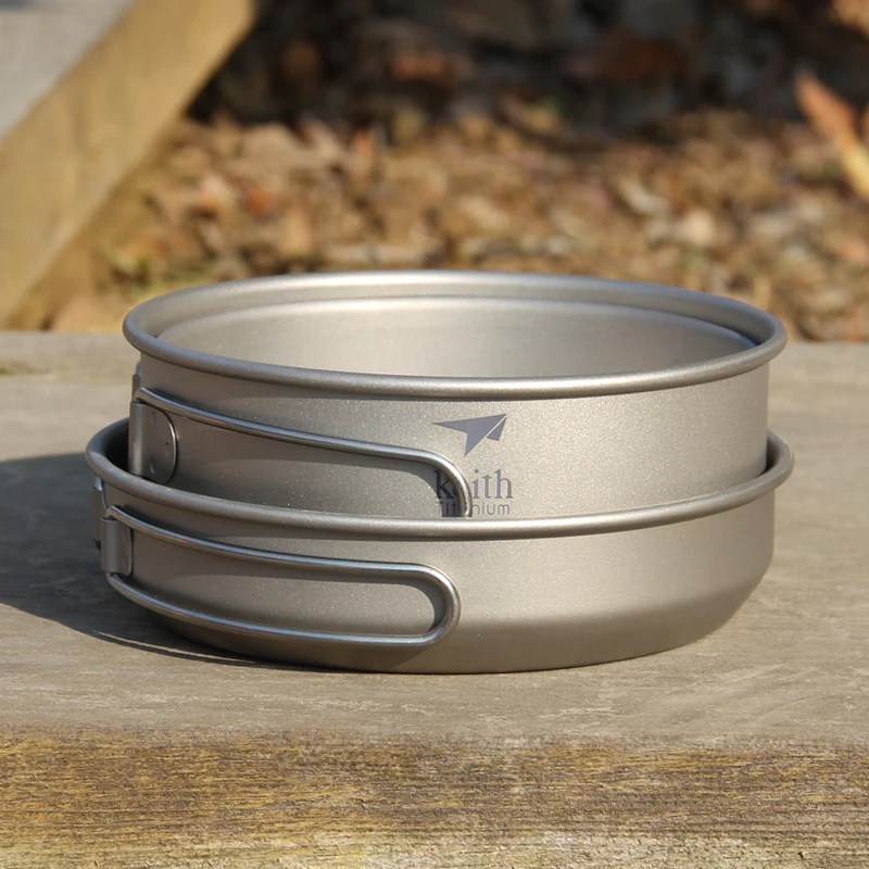Keith 3PCS ไทเทเนียมเครื่องครั - Camping Cooking Set บทวิจารณ์และราคา
