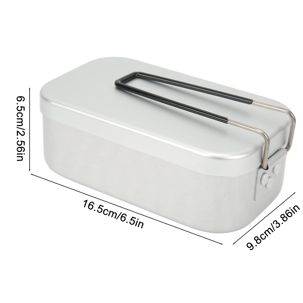 800ML อลูมิเนียมกล่องอาหารกลาง - Camping Cooking Set บทวิจารณ์และราคา