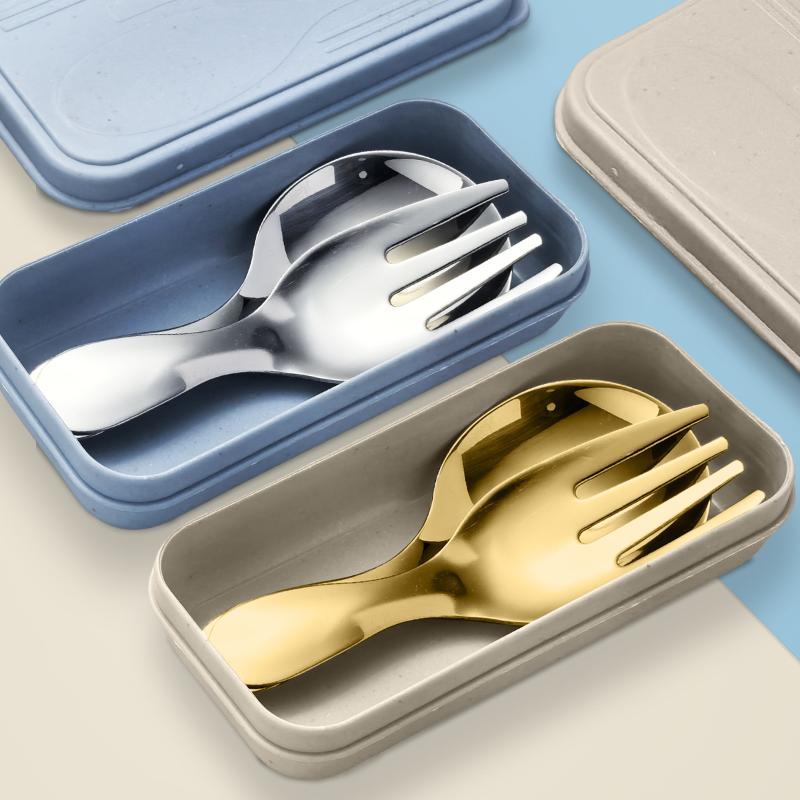ชุดช้อนส้อมสแตนเลส 2 ชิ้น แบบพ - Camping Cooking Set บทวิจารณ์และราคา