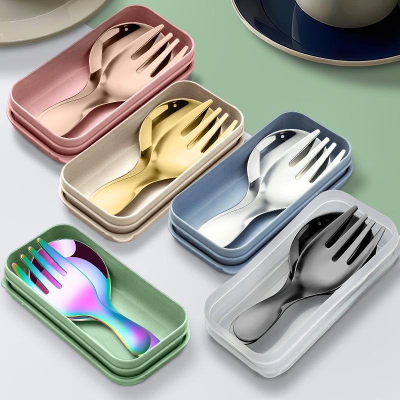 ชุดช้อนส้อมสแตนเลส 2 ชิ้น แบบพ - Camping Cooking Set บทวิจารณ์และราคา