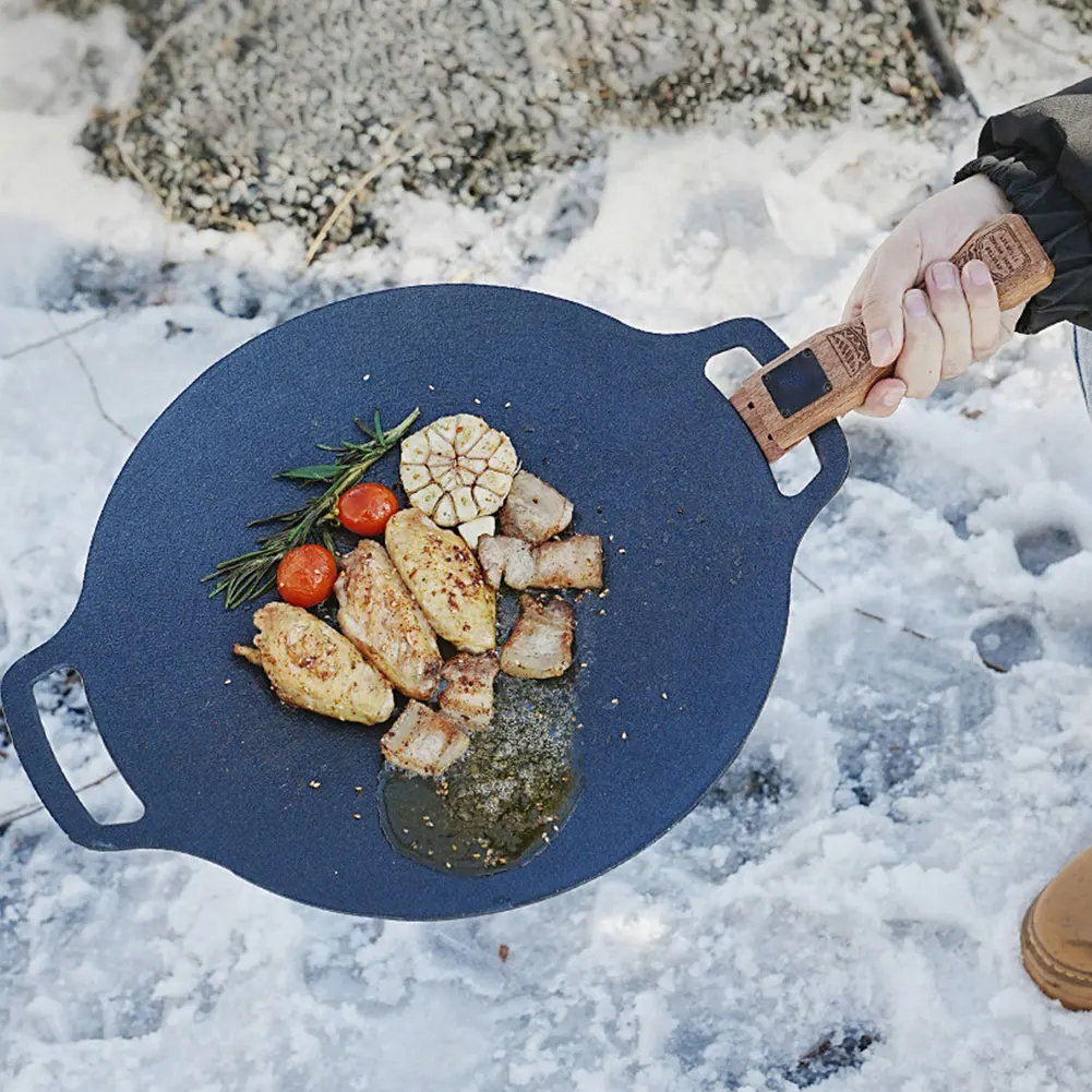 ที่จับกระทะย่างไม้ธรรมชาติสำหร - Camping Cooking Device บทวิจารณ์และราคา