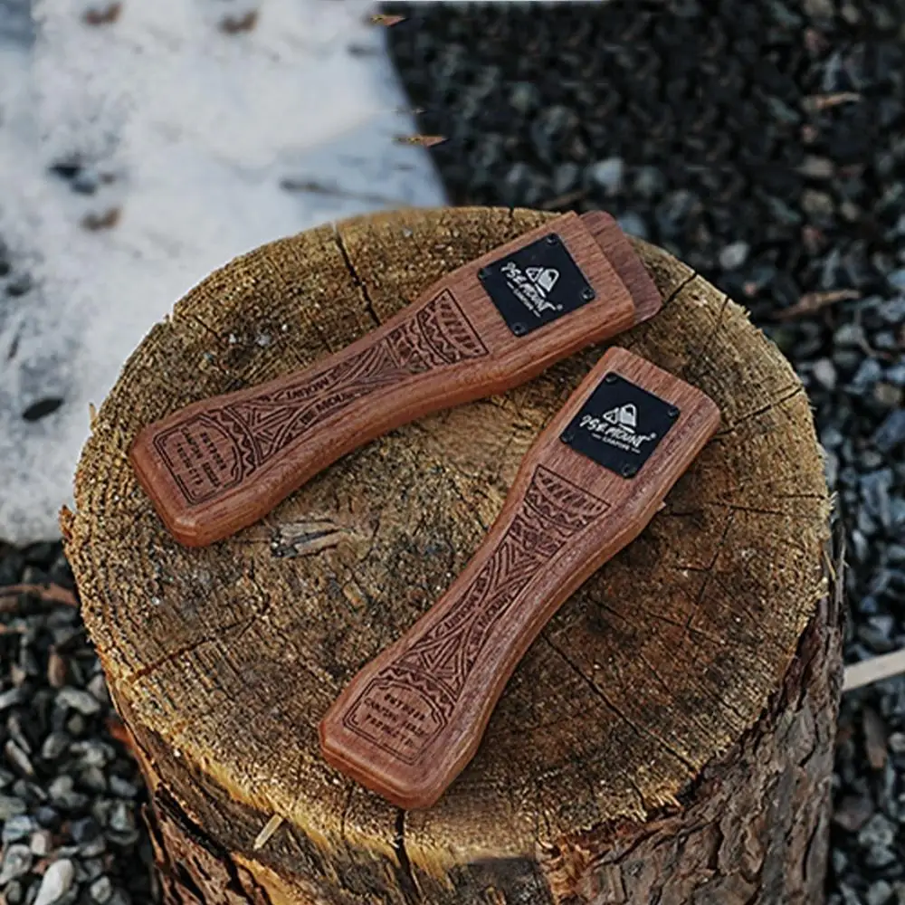 ที่จับกระทะย่างไม้ธรรมชาติสำหร - Camping Cooking Device บทวิจารณ์และราคา