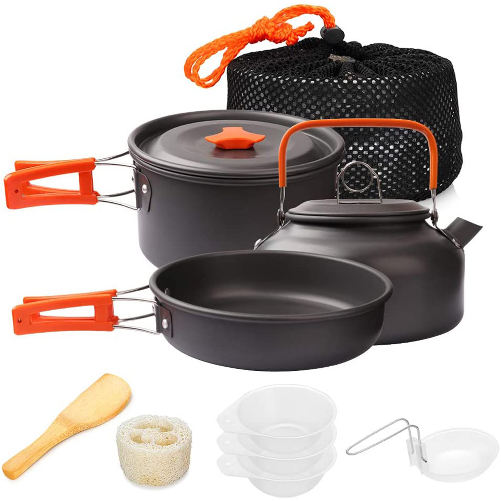 1 ชิ้น/1 เซ็ตชุดเครื่องครัวตั้ - Camping Cooking Kits บทวิจารณ์และราคา