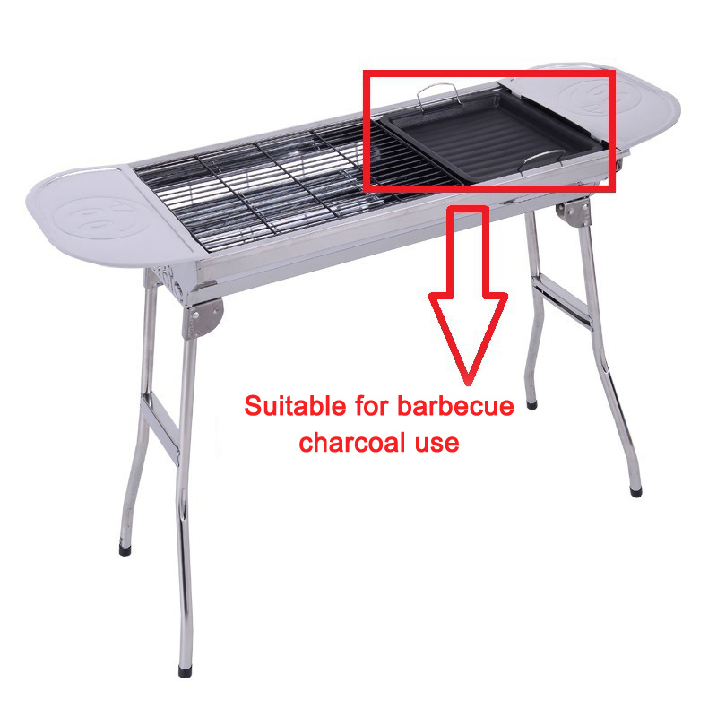 กระทะย่างทรงสี่เหลี่ยมหนาสำหรั - Camping Cooking Device บทวิจารณ์และราคา