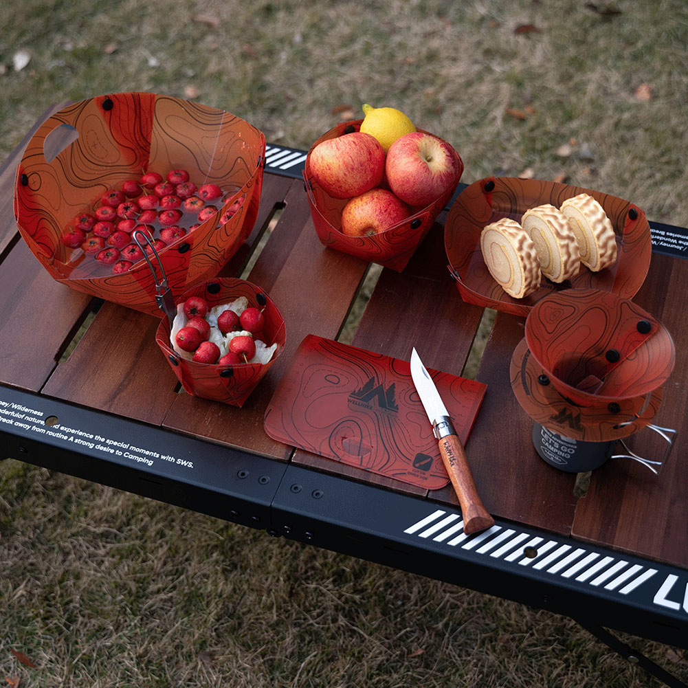 ชุดภาชนะพับได้น้ำหนักเบาสำหรับ - Camping Cooking Set Lightweight บทวิจารณ์และราคา