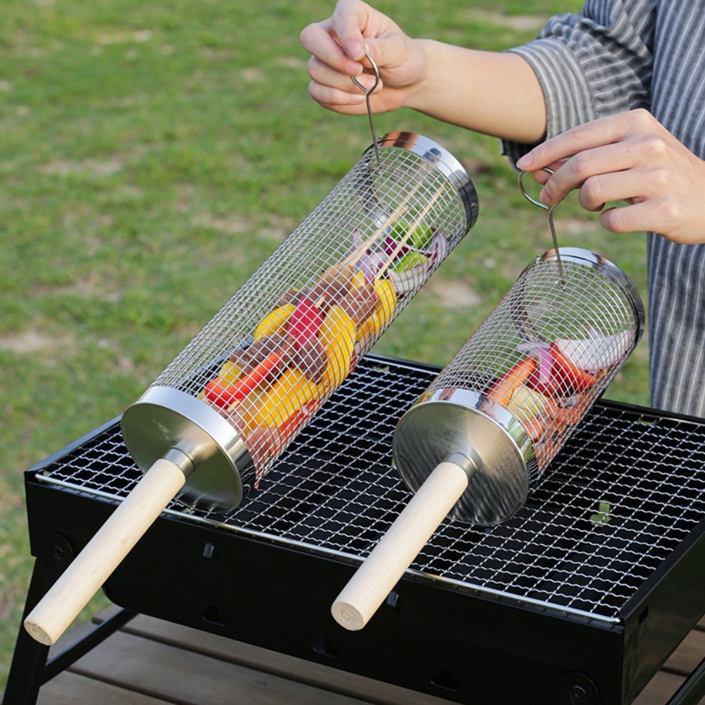 ตะแกรงย่างบาร์บีคิวแบบหมุนได้  - Camping Cooking Device บทวิจารณ์และราคา