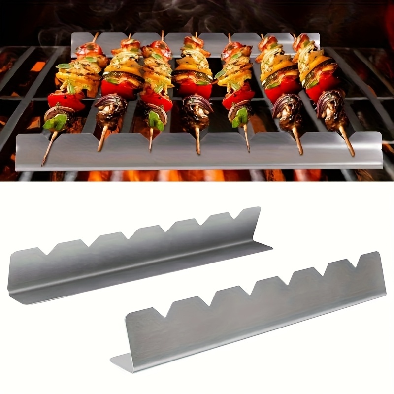 ที่วางเคบับ 2 ชิ้น ที่ยึดเหล็ก - Camping Cooking Utensil Holder บทวิจารณ์และราคา