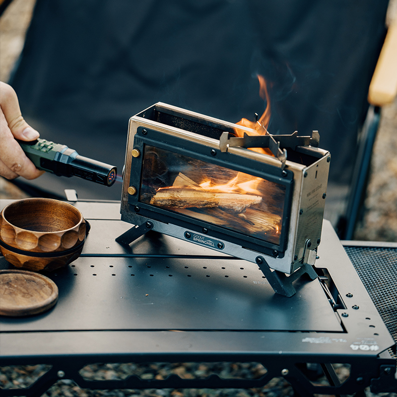 เตาไม้พกพา Goout Springhill รุ - Camping Cooking Device บทวิจารณ์และราคา
