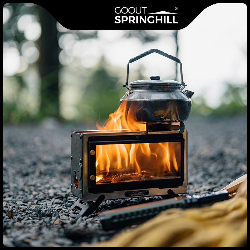 เตาไม้พกพา Goout Springhill รุ - Camping Cooking Device บทวิจารณ์และราคา