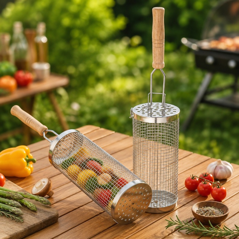 ชุดตะกร้าย่างบาร์บีคิวทรงกลม ส - Camping Cooking Device บทวิจารณ์และราคา