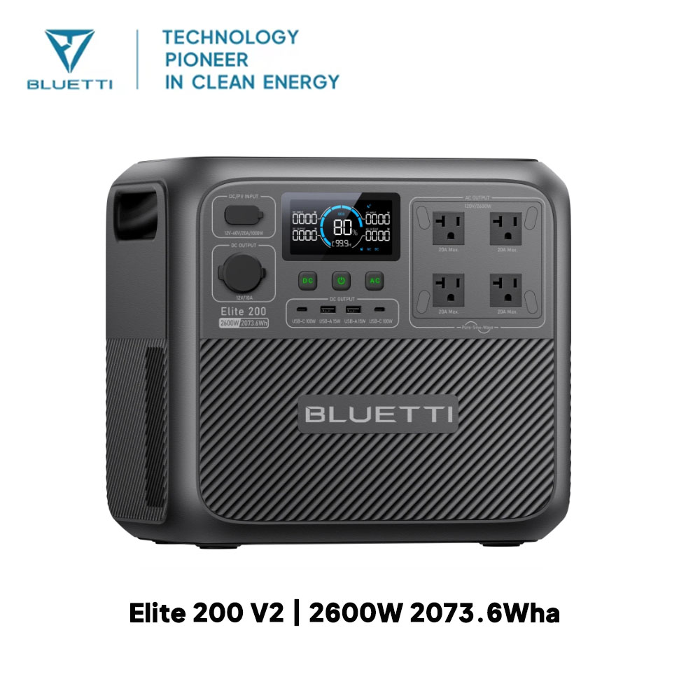 【รีนิว】BLUETTI Elite 200 V2 สถ - Camping Cooking Device บทวิจารณ์และราคา