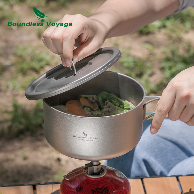 Boundless Voyage ไทเทเนียม Cam - Camping Cooking Set บทวิจารณ์และราคา