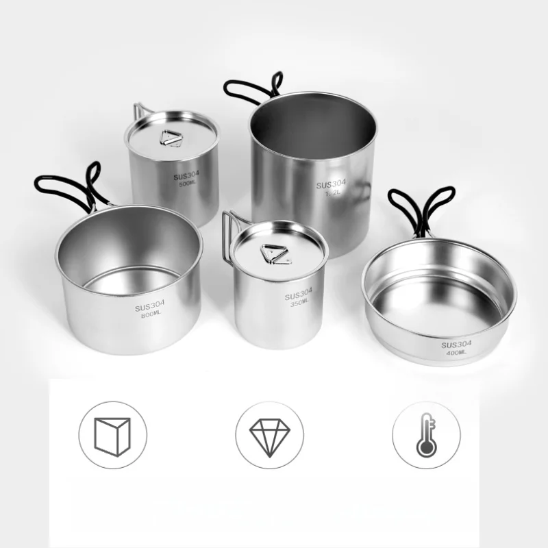 ชุดเครื่องครัวแคมป์ปิ้ง 5 ชิ้น - Camping Cooking Kits บทวิจารณ์และราคา