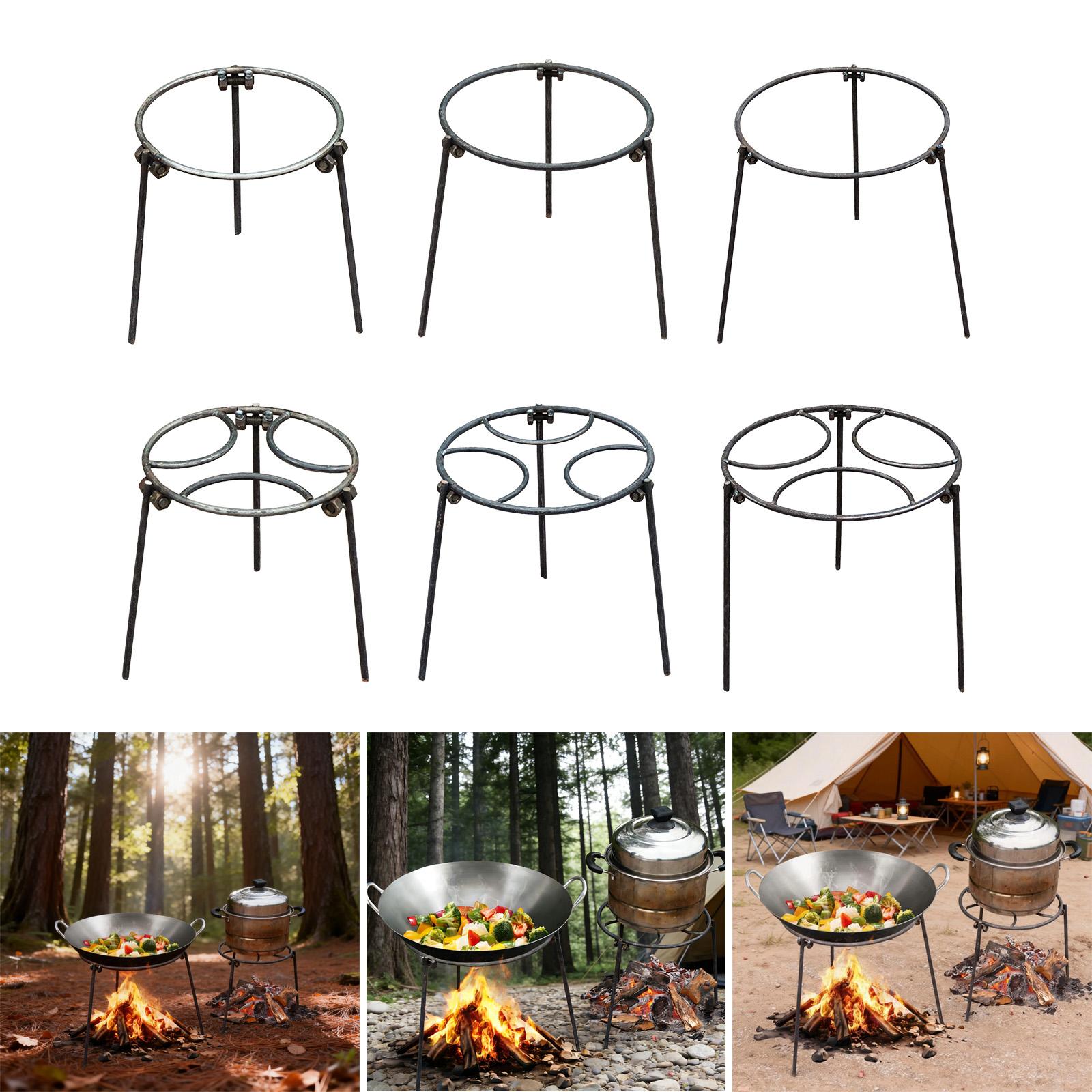 ขาตั้งเตาไฟแบบพับได้ ทนทาน ใช้ - Camping Cooking Open Fire บทวิจารณ์และราคา
