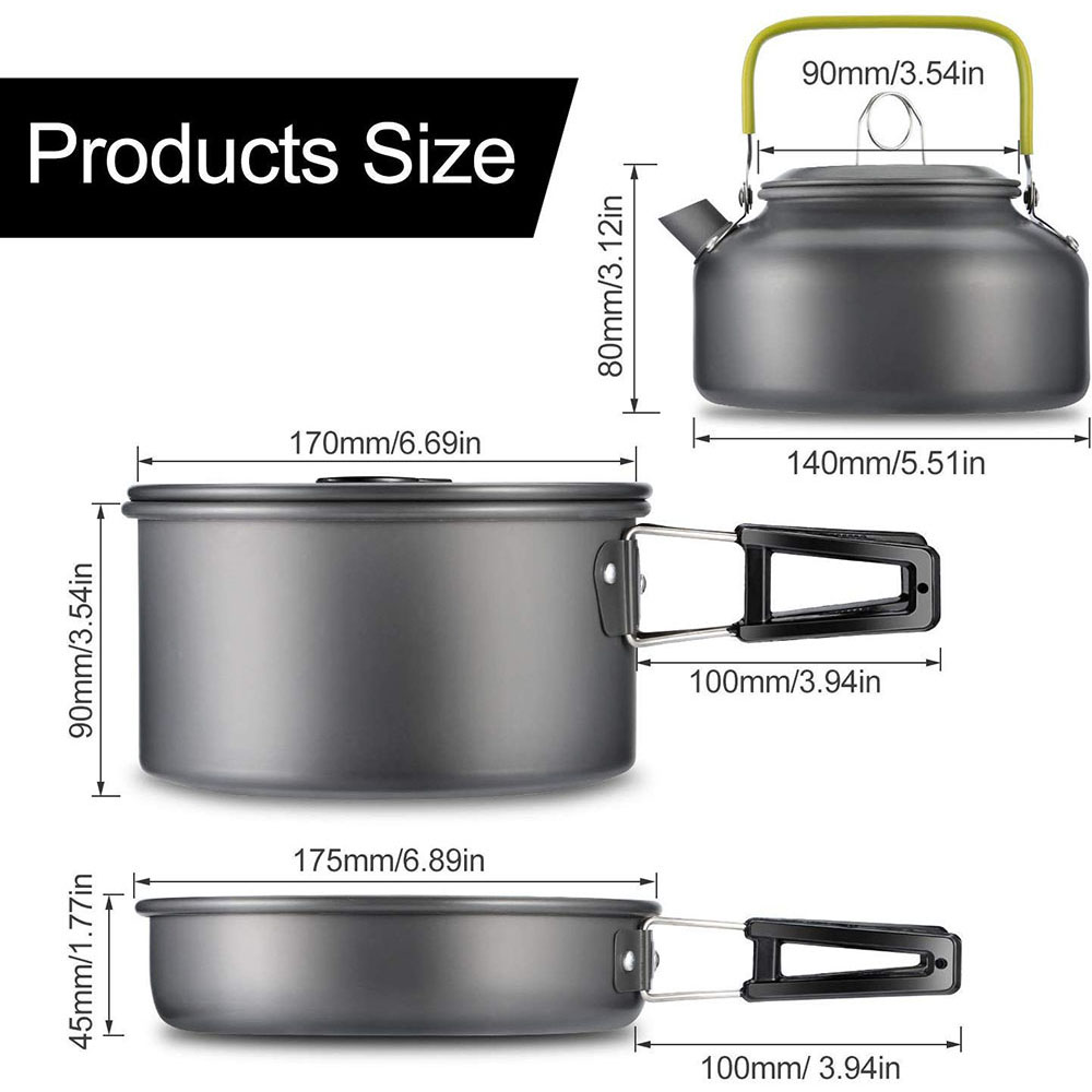 ชุดเครื่องครัวสำหรับตั้งแคมป์ก - Camping Cooking Set บทวิจารณ์และราคา