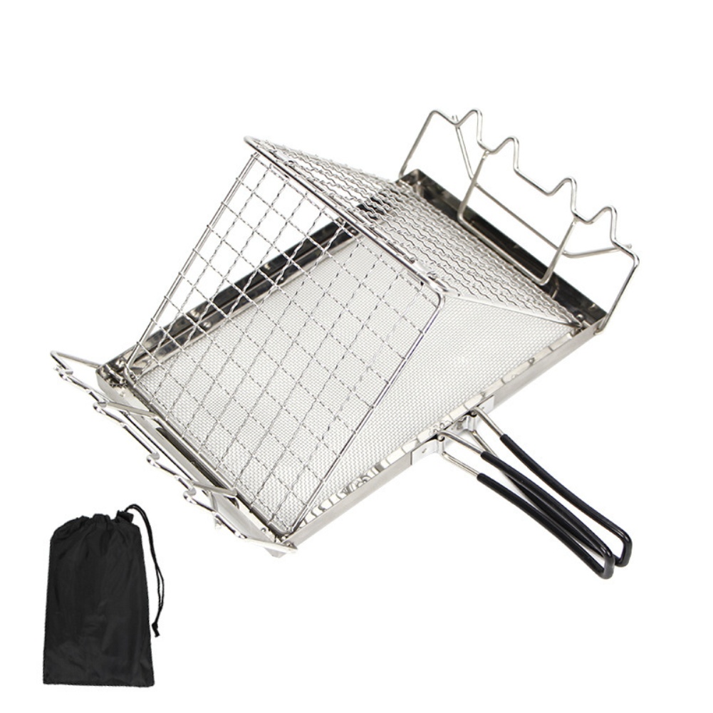 ตะแกรงย่างสแตนเลสสำหรับตั้งแคม - Camping Cooking Open Fire บทวิจารณ์และราคา