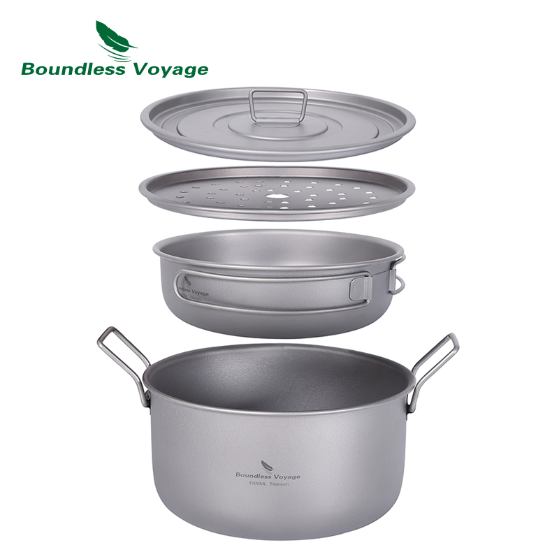 อย่างไร้ขอบเขตการเดินทางหม้ออา - Camping Cooking Kits บทวิจารณ์และราคา
